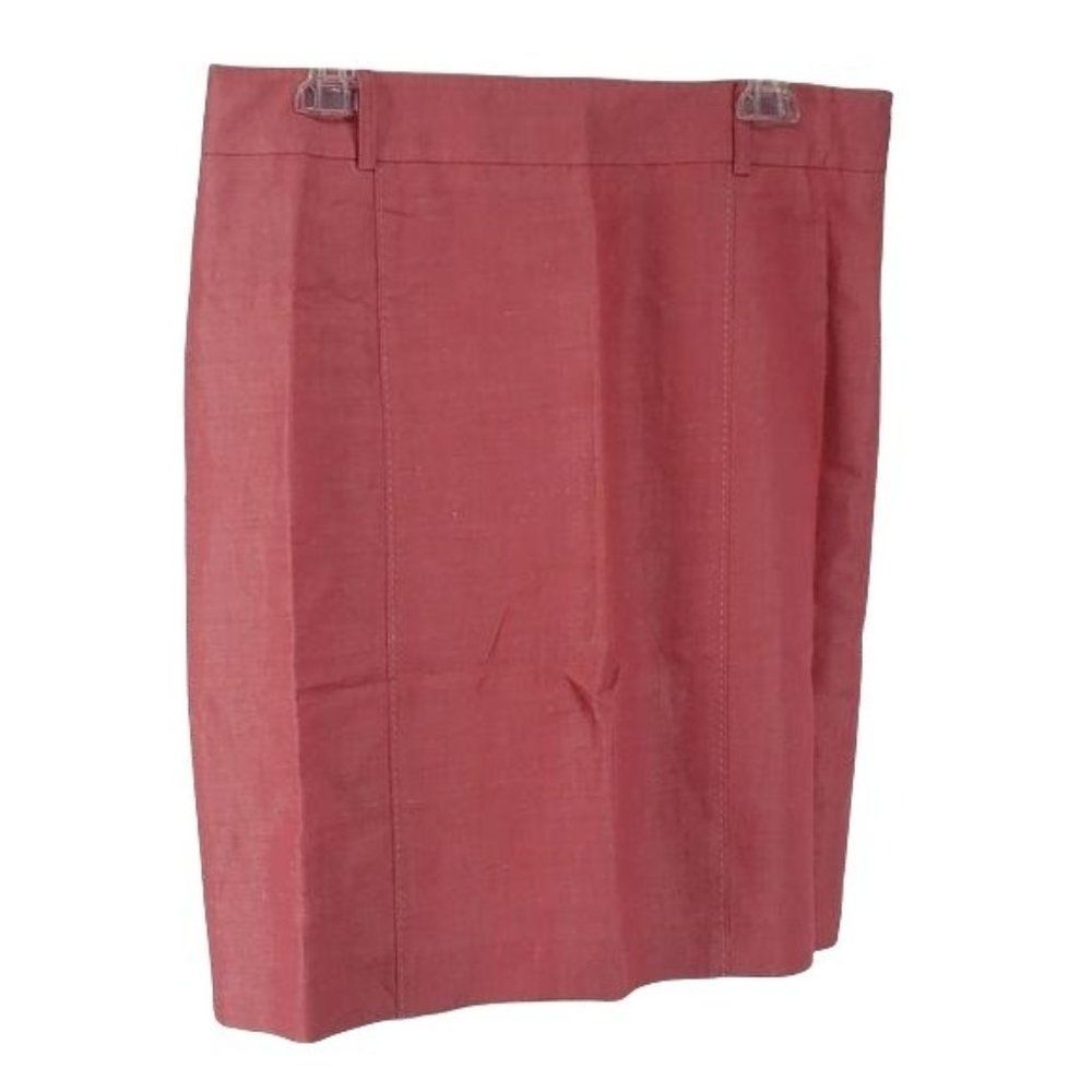 Ann Taylor Loft heather red size 10 Aline Skirt